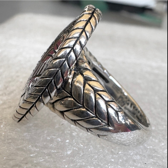 JAI Sterling Silver 925 Heritage Statement Ring, size 6 - Picture 8 of 10